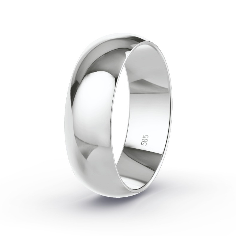 Trouwring Witgoud - Model N°2129 Trouwring Witgoud - Model N°2129