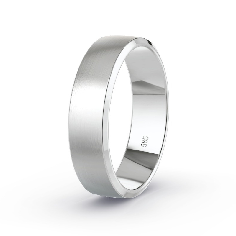 Trouwring Witgoud - Model N°2136 Trouwring Witgoud - Model N°2136