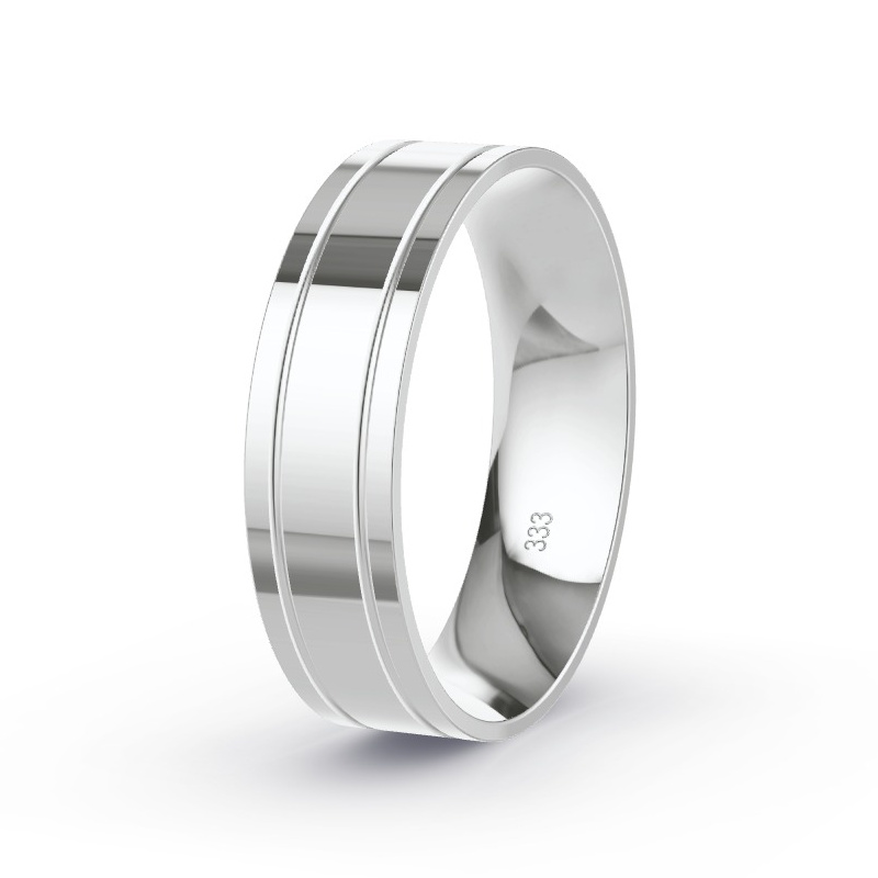 Trouwring Witgoud - Model N°2161 Trouwring Witgoud - Model N°2161