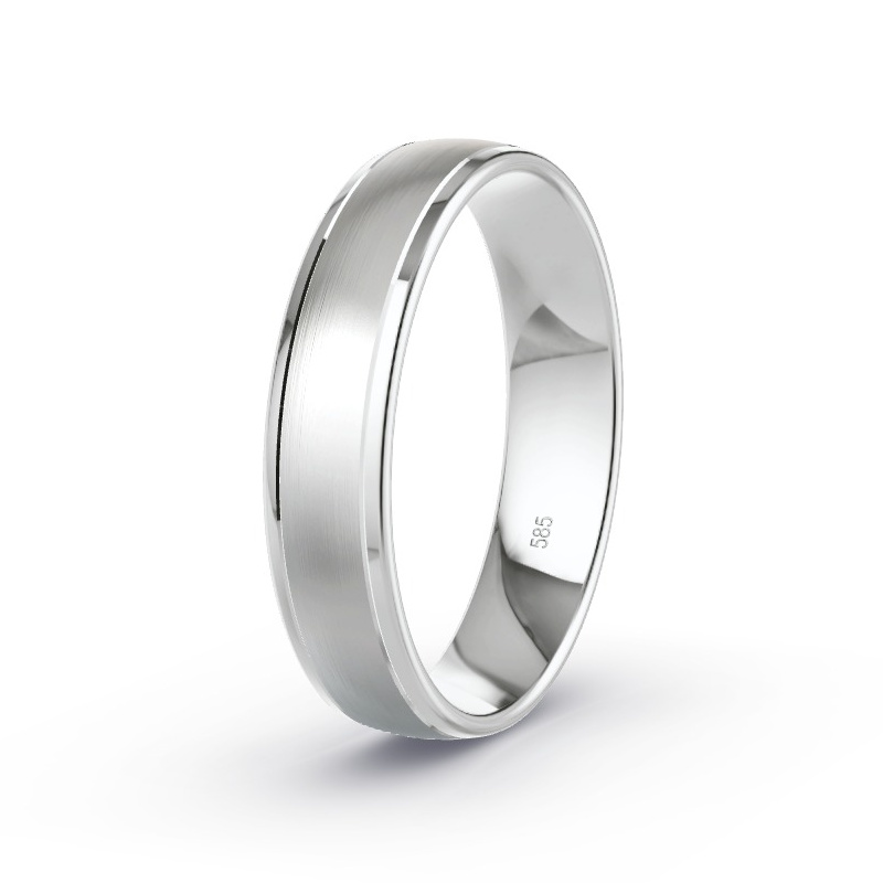 Trouwring Witgoud - Model N°2165 Trouwring Witgoud - Model N°2165