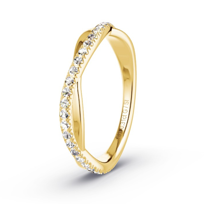 Memoirering Geelgoud - 0.31 ct Diamanten - Model N°4116 Memoirering Geelgoud - 0.31 ct Diamanten - Model N°4116