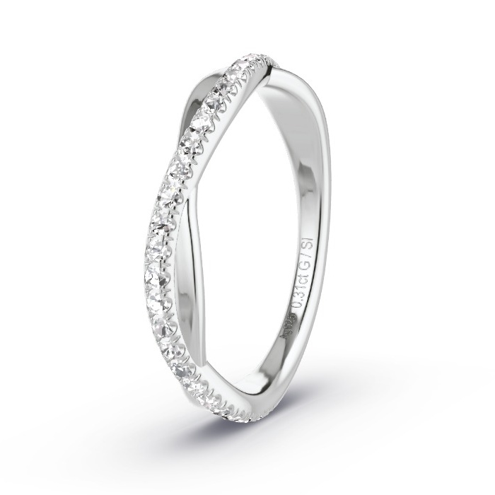 Memoirering Zilver - 0.31 ct Diamanten - Model N°4116 Memoirering Zilver - 0.31 ct Diamanten - Model N°4116
