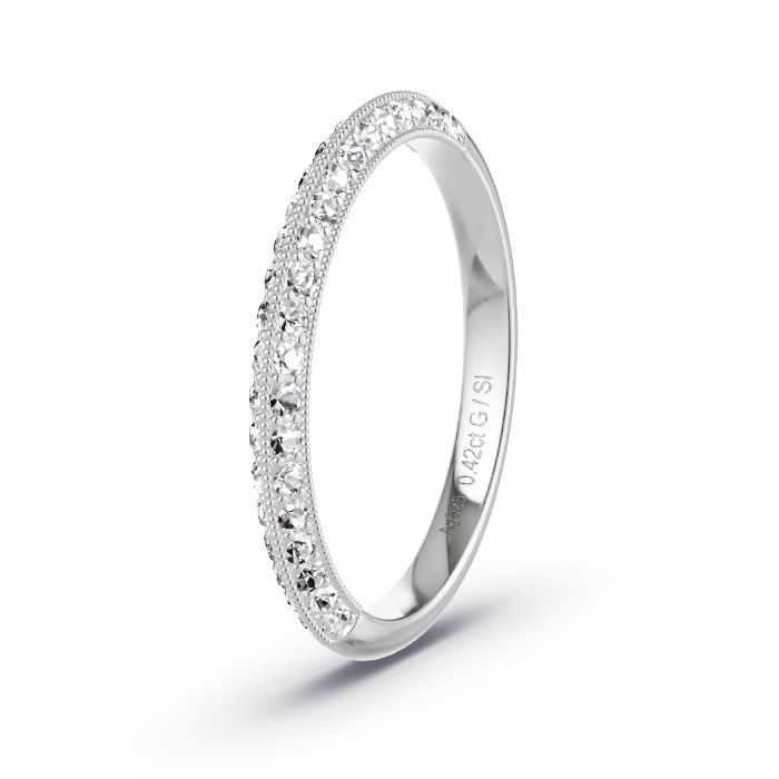 Memoirering Zilver - 0.42 ct Diamanten - Model N°4121 Memoirering Zilver - 0.42 ct Diamanten - Model N°4121