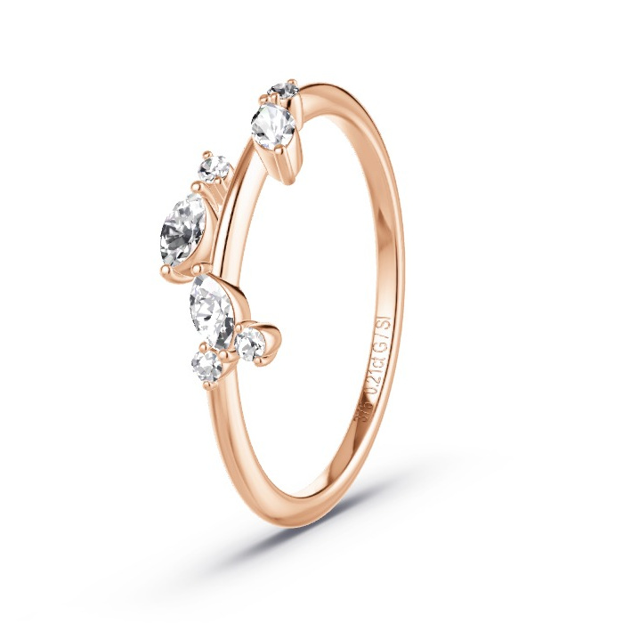 Memoirering Rosegoud - 0.21 ct Diamanten - Model N°4125 Memoirering Rosegoud - 0.21 ct Diamanten - Model N°4125