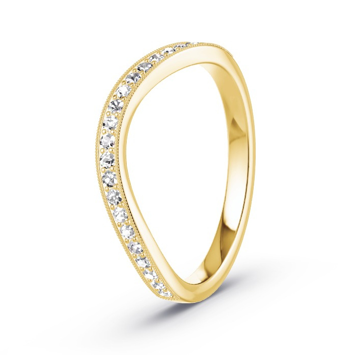 Memoirering Geelgoud - 0.23 ct Diamanten - Model N°4134 Memoirering Geelgoud - 0.23 ct Diamanten - Model N°4134