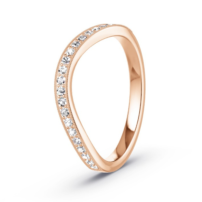 Memoirering Roodgoud - 0.23 ct Diamanten - Model N°4134 Memoirering Roodgoud - 0.23 ct Diamanten - Model N°4134