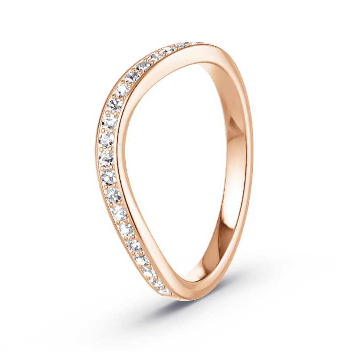 Memoirering Roodgoud - 0.23 ct Diamanten - Model N°4134 Memoirering Roodgoud - 0.23 ct Diamanten - Model N°4134
