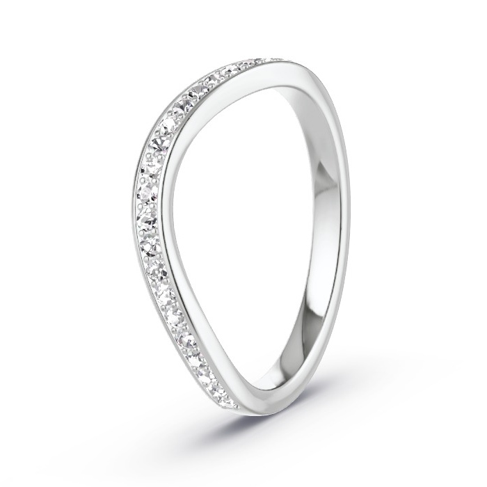 Memoirering Witgoud - 0.23 ct Diamanten - Model N°4134 Memoirering Witgoud - 0.23 ct Diamanten - Model N°4134