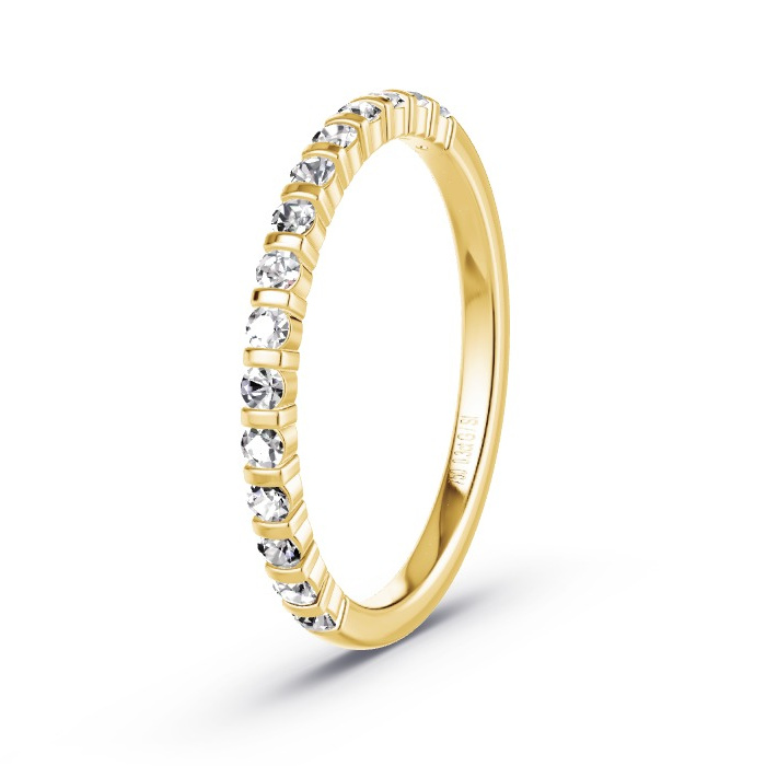 Memoirering Geelgoud - 0.30 ct Diamanten - Model N°4136 Memoirering Geelgoud - 0.30 ct Diamanten - Model N°4136