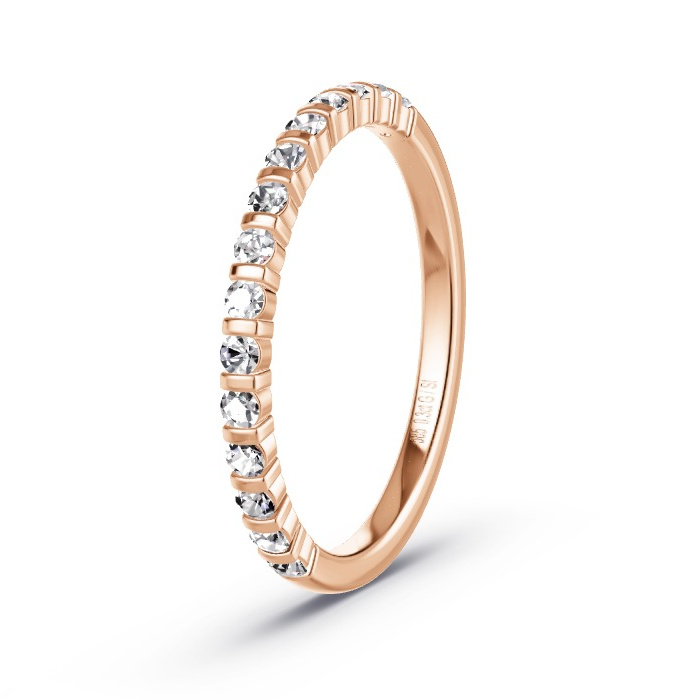 Memoirering Roodgoud - 0.30 ct Diamanten - Model N°4136 Memoirering Roodgoud - 0.30 ct Diamanten - Model N°4136