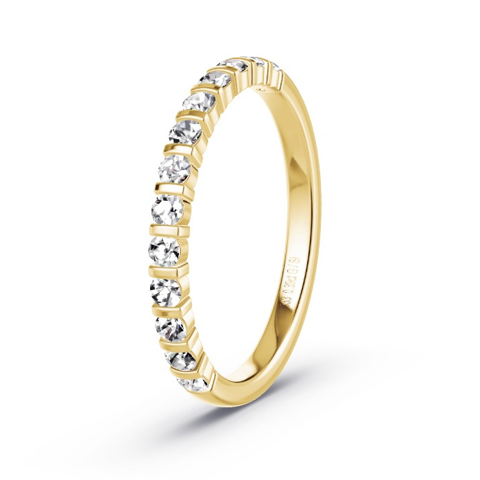Memoirering Geelgoud - 0.39 ct Diamanten - Model N°4136 Memoirering Geelgoud - 0.39 ct Diamanten - Model N°4136