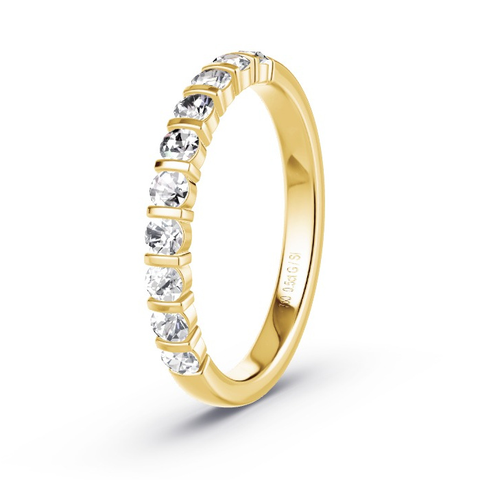 Memoirering Geelgoud - 0.50 ct Diamanten - Model N°4136 Memoirering Geelgoud - 0.50 ct Diamanten - Model N°4136