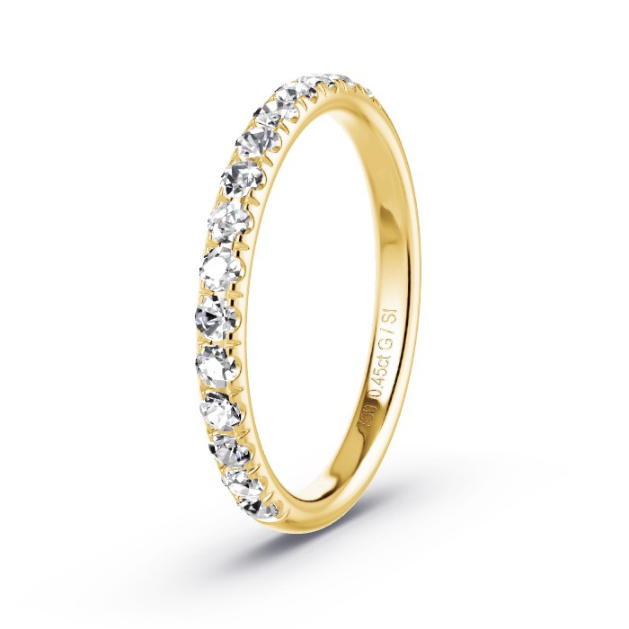 Memoirering Geelgoud - 0.45 ct Diamanten - Model N°4138 Memoirering Geelgoud - 0.45 ct Diamanten - Model N°4138