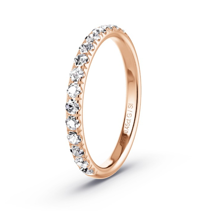 Memoirering Roodgoud - 0.45 ct Diamanten - Model N°4138 Memoirering Roodgoud - 0.45 ct Diamanten - Model N°4138