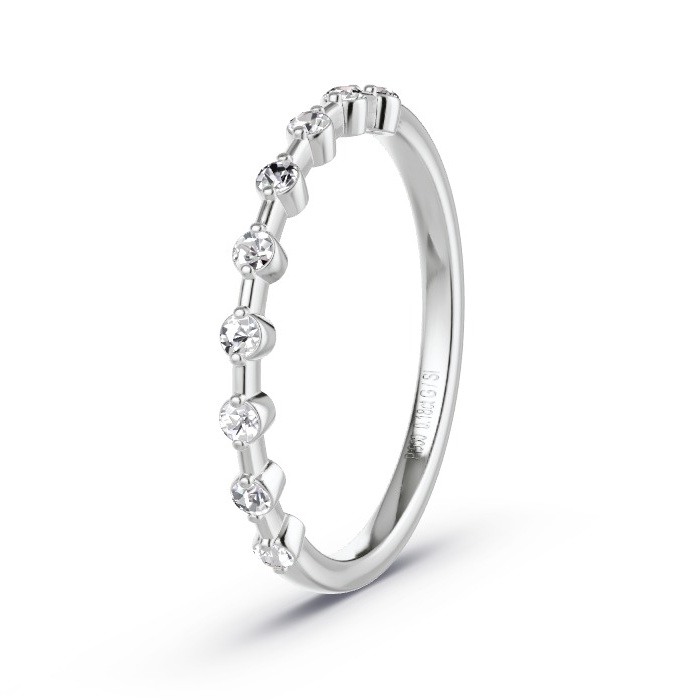Memoirering Platina - 0.18 ct Diamanten - Model N°4146 Memoirering Platina - 0.18 ct Diamanten - Model N°4146