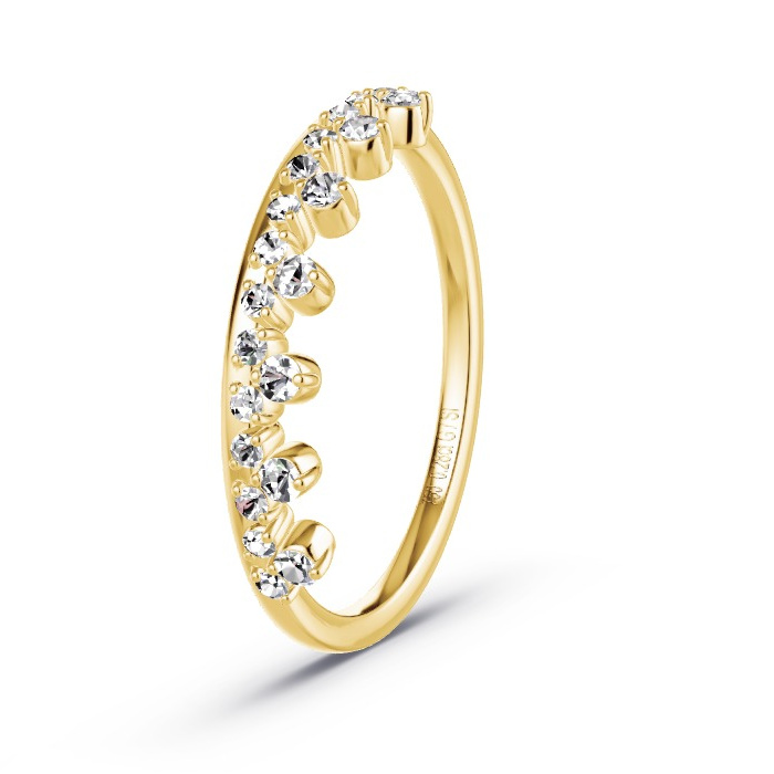 Memoirering Geelgoud - 0.28 ct Diamanten - Model N°4147 Memoirering Geelgoud - 0.28 ct Diamanten - Model N°4147
