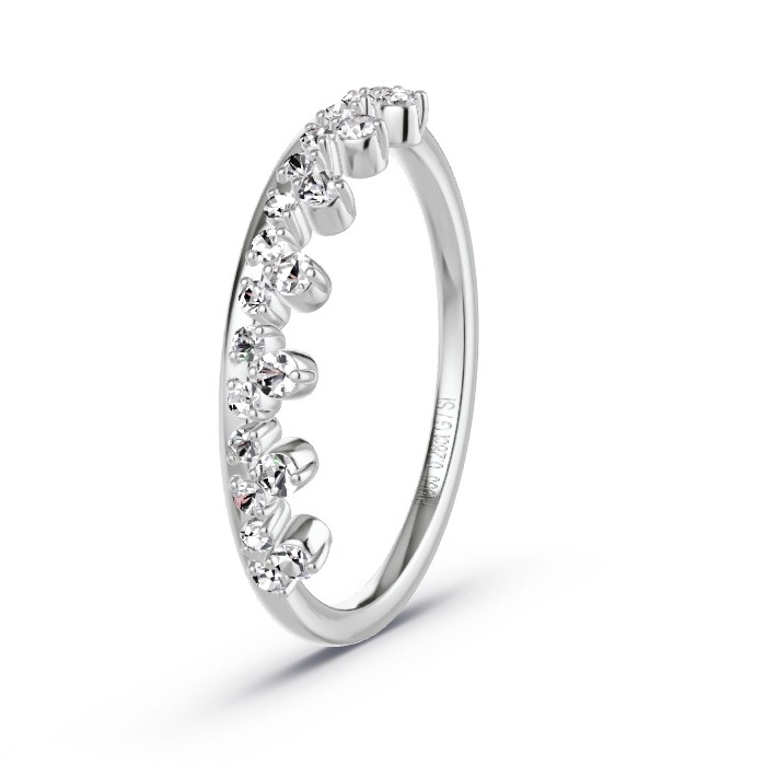 Memoirering Platina - 0.28 ct Diamanten - Model N°4147 Memoirering Platina - 0.28 ct Diamanten - Model N°4147