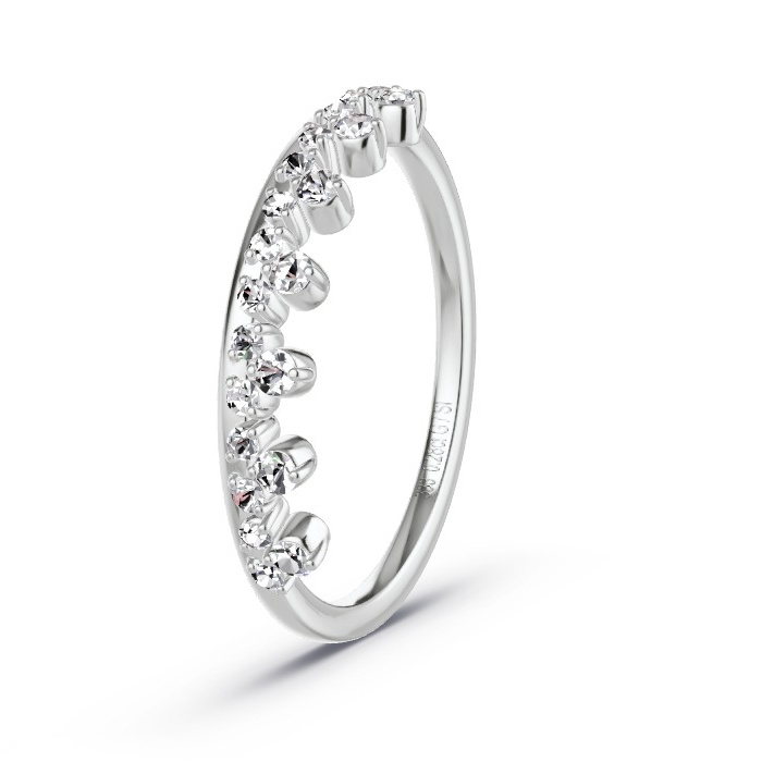 Memoirering Witgoud - 0.28 ct Diamanten - Model N°4147 Memoirering Witgoud - 0.28 ct Diamanten - Model N°4147