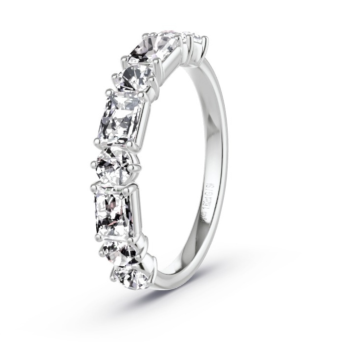 Memoirering Zilver - 1.62 ct Diamanten - Model N°4148 Memoirering Zilver - 1.62 ct Diamanten - Model N°4148