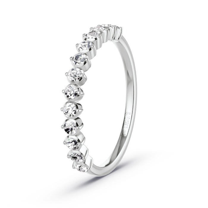 Memoirering Zilver - 0.39 ct Diamanten - Model N°4149 Memoirering Zilver - 0.39 ct Diamanten - Model N°4149