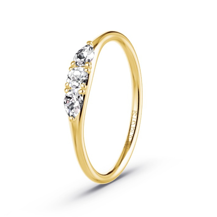 Memoirering Geelgoud - 0.34 ct Diamanten - Model N°4151 Memoirering Geelgoud - 0.34 ct Diamanten - Model N°4151