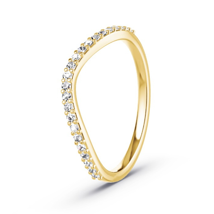 Memoirering Geelgoud - 0.23 ct Diamanten - Model N°4152 Memoirering Geelgoud - 0.23 ct Diamanten - Model N°4152