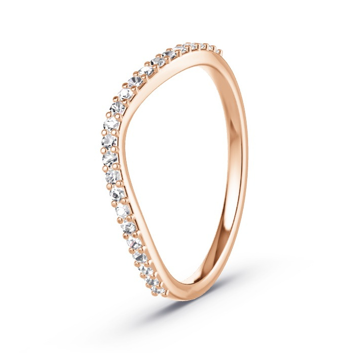 Memoirering Roodgoud - 0.23 ct Diamanten - Model N°4152 Memoirering Roodgoud - 0.23 ct Diamanten - Model N°4152