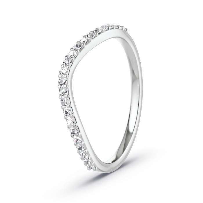 Memoirering Zilver - 0.23 ct Diamanten - Model N°4152 Memoirering Zilver - 0.23 ct Diamanten - Model N°4152