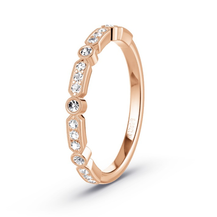 Memoirering Roodgoud - 0.21 ct Diamanten - Model N°4158 Memoirering Roodgoud - 0.21 ct Diamanten - Model N°4158