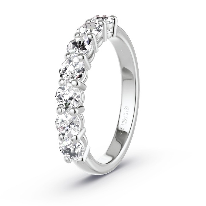 Memoirering Zilver - 1.26 ct Diamanten - Model N°4159 Memoirering Zilver - 1.26 ct Diamanten - Model N°4159