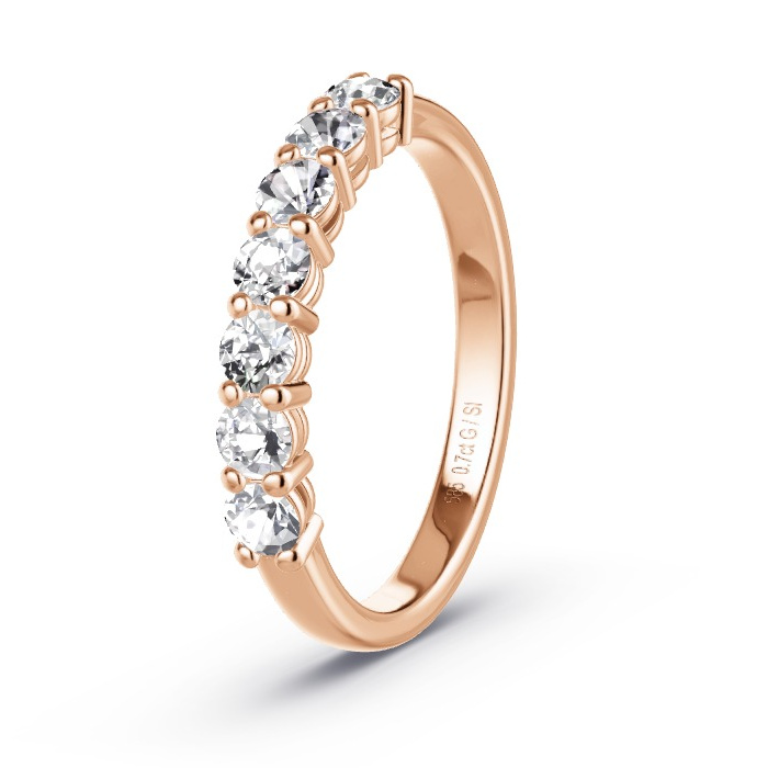 Memoirering Roodgoud - 0.70 ct Diamanten - Model N°4160 Memoirering Roodgoud - 0.70 ct Diamanten - Model N°4160