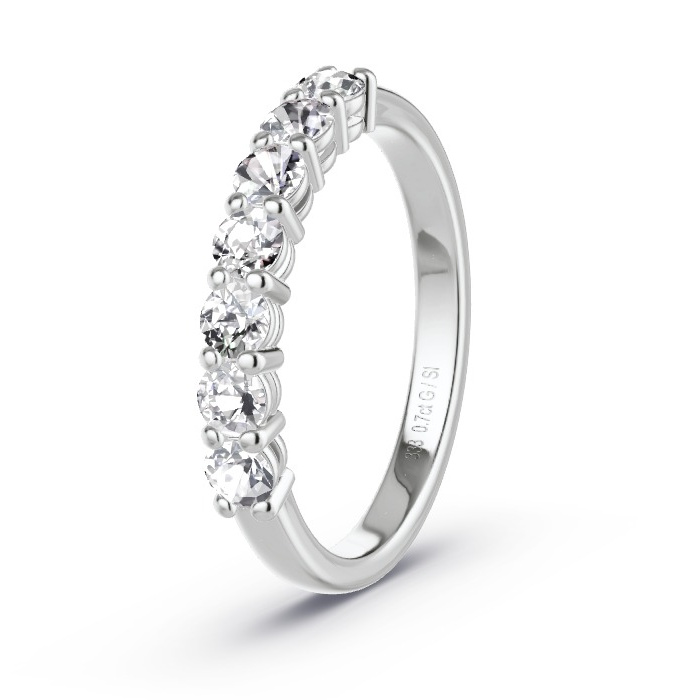 Memoirering Witgoud - 0.70 ct Diamanten - Model N°4160 Memoirering Witgoud - 0.70 ct Diamanten - Model N°4160