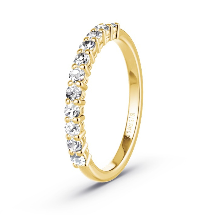 Memoirering Geelgoud - 0.44 ct Diamanten - Model N°4161 Memoirering Geelgoud - 0.44 ct Diamanten - Model N°4161