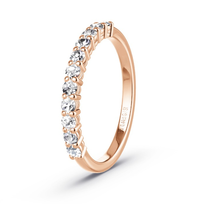 Memoirering Rosegoud - 0.44 ct Diamanten - Model N°4161 Memoirering Rosegoud - 0.44 ct Diamanten - Model N°4161