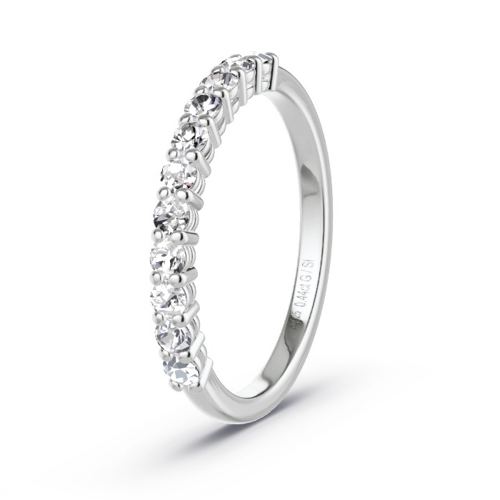 Memoirering Zilver - 0.44 ct Diamanten - Model N°4161 Memoirering Zilver - 0.44 ct Diamanten - Model N°4161