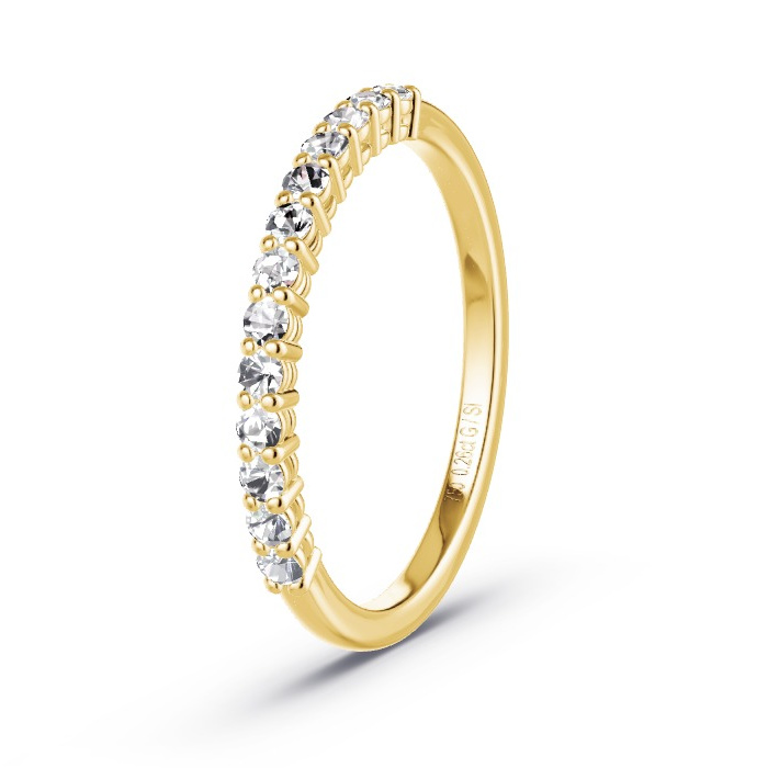 Memoirering Geelgoud - 0.26 ct Diamanten - Model N°4162 Memoirering Geelgoud - 0.26 ct Diamanten - Model N°4162