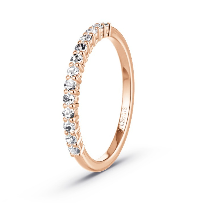 Memoirering Rosegoud - 0.26 ct Diamanten - Model N°4162 Memoirering Rosegoud - 0.26 ct Diamanten - Model N°4162