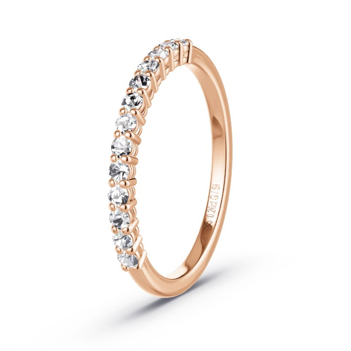 Memoirering Roodgoud - 0.26 ct Diamanten - Model N°4162 Memoirering Roodgoud - 0.26 ct Diamanten - Model N°4162
