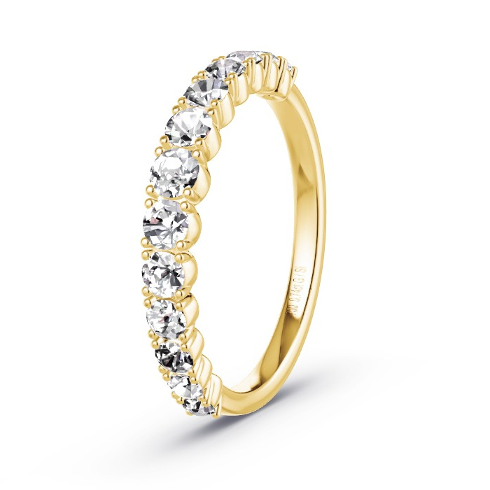 Memoirering Geelgoud - 0.74 ct Diamanten - Model N°4165 Memoirering Geelgoud - 0.74 ct Diamanten - Model N°4165
