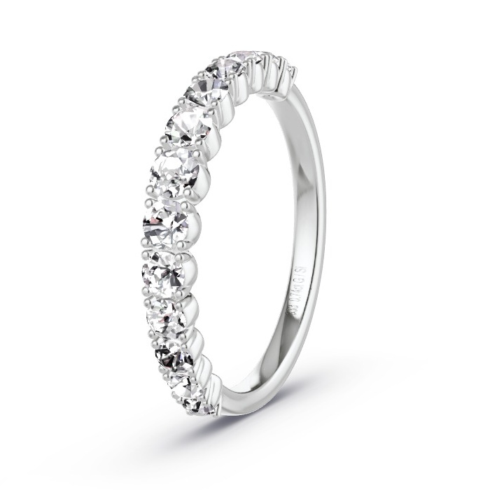 Memoirering Witgoud - 0.74 ct Diamanten - Model N°4165 Memoirering Witgoud - 0.74 ct Diamanten - Model N°4165