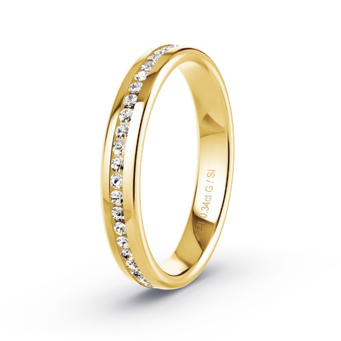 Memoirering Geelgoud - 0.34 ct Diamanten - Model N°4203 Memoirering Geelgoud - 0.34 ct Diamanten - Model N°4203