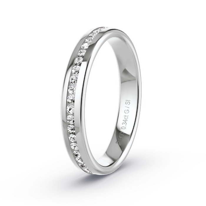 Memoirering Platina - 0.34 ct Diamanten - Model N°4203 Memoirering Platina - 0.34 ct Diamanten - Model N°4203