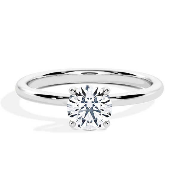 Verlovingsring Witgoud - 0.15 ct Briljant - Model N°3013, Solitaire