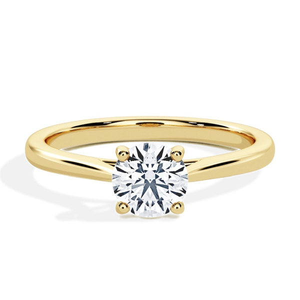 Verlovingsring Geelgoud - 0.15 ct Briljant - Model N°3015, Solitaire