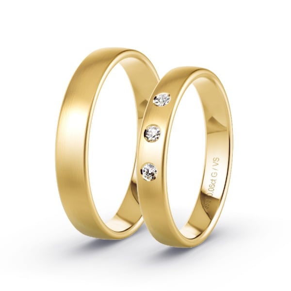 comfort fit 18k geelgouden band Sieraden Ringen Bruiloft & Verloving Trouwringen heren dames trouwring massief gouden ring eenvoudige trouwring gepolijst CLASSIC DOME 